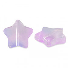 Glass bead 13mm Star - Lilac